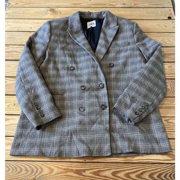 Zara Other - Zara Button Up Suit Jacket Size XL Men’s Brown